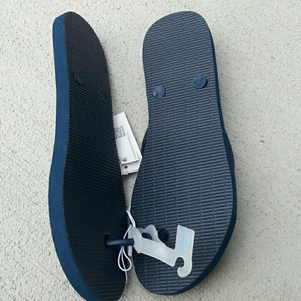 Mossimo comfortable flip flop sandals Navy Blue - Picture 2 of 3